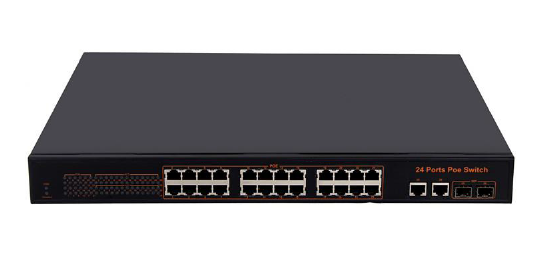 24 port 10/100Mbps PoE switch